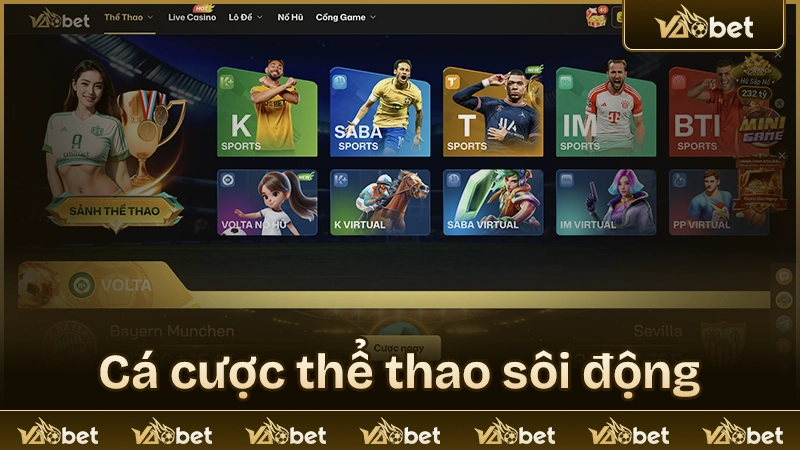 Sảnh thể thao rực lửa